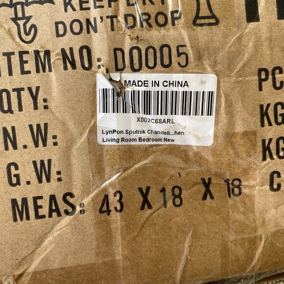 Sputnik Chandeliers Black Modern 12-Light Farmhouse‎ Pendant Light Mid Century - Picture 15 of 15